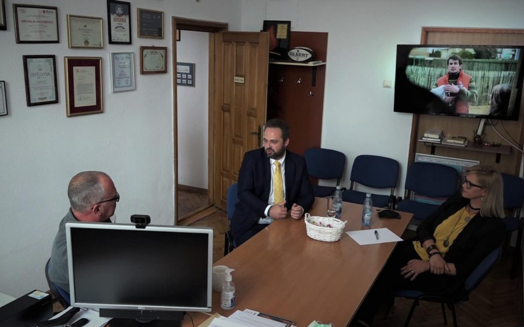 Întâlnire de lucru cu directorul Studioului Teritorial TVR Cluj, Alin Gelmărean