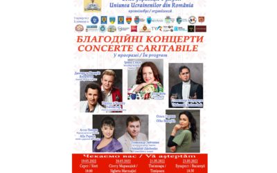 Concerte caritabile cu strângere de fonduri pentru susținerea Ucrainei
