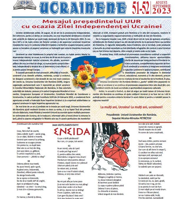 Ecouri ucrainene Nr. 51-52 august-septembrie 2023