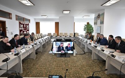 Întâlnire cu o delegație de parlamentari ucraineni, prezenți la București