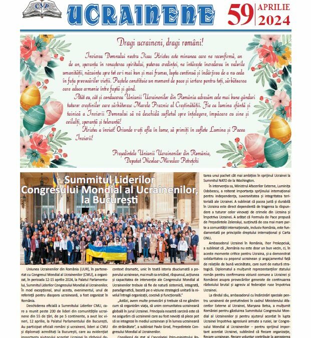 Ecouri ucrainene Nr. 59, aprilie2024