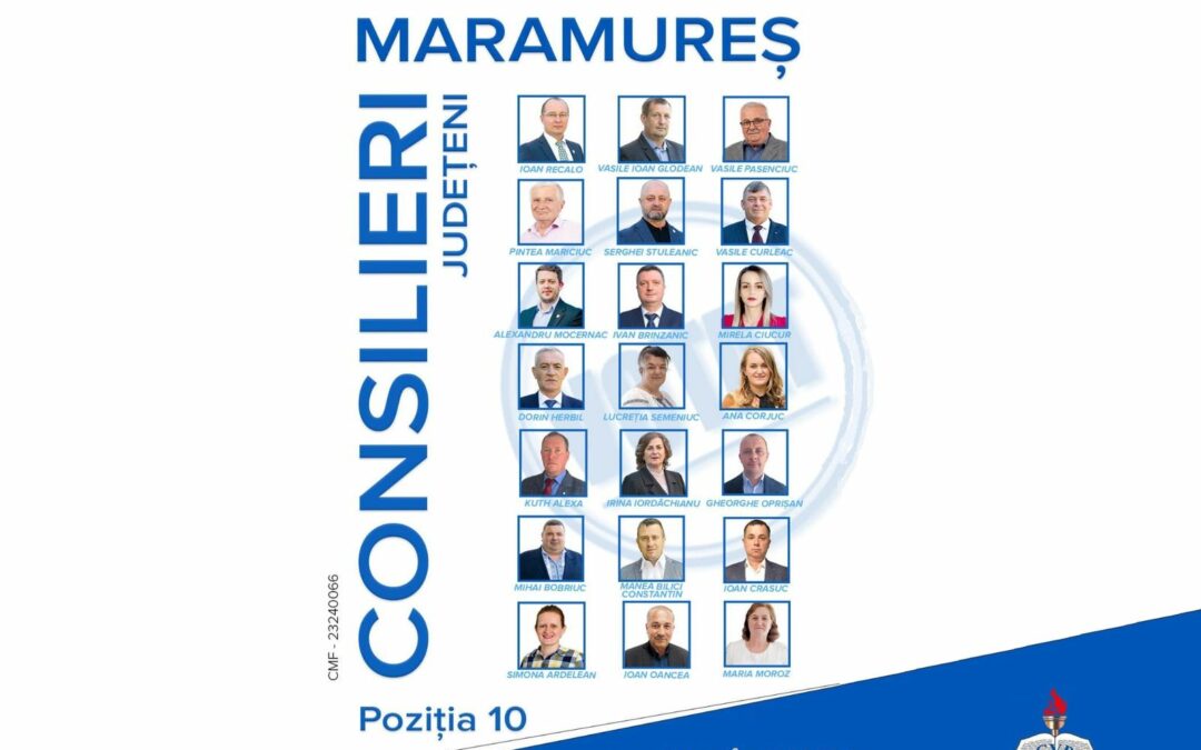 Lista candidaților Uniunii Ucrainenilor din România la Consiliul Județean Maramureș