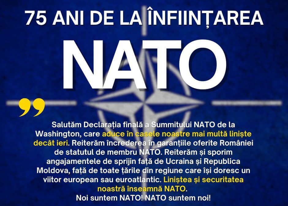 Declarația Uniunii Ucrainenilor din România cu ocazia celei de-a 75-a aniversări a NATO