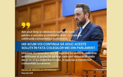 Prioritățile deputatului UUR Nicolae-Miroslav Petrețchi în sesiunea de toamnă