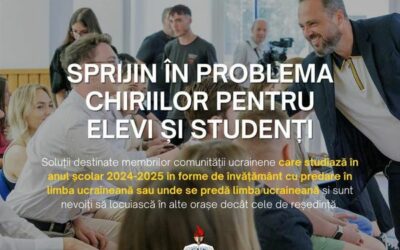 UUR – Sprijin pentru cazarea elevilor/studenţilor ucraineni în anul școlar 2024-2025