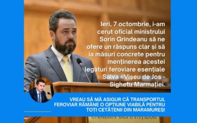 Situația trenurilor de călători pe ruta Salva – Vișeu de Jos – Sighetu Marmației