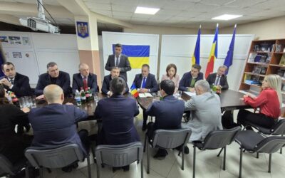 Reprezentanți ai UUR, la o reuniune bilaterală, organizată la Solotvino